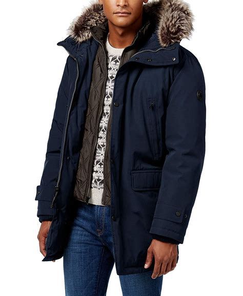 fleec jackets men michael kors|Michael Kors men's winter coats.